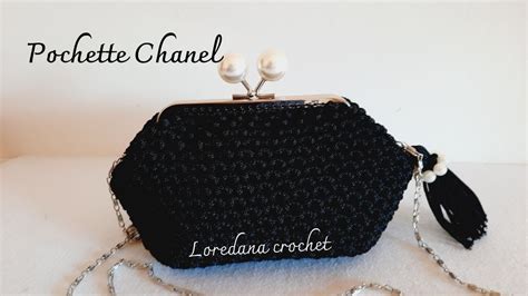 borsa chanel uncinetto|BORSA POCHETTE UNCINETTO CHANEL PUNTO BASSO.